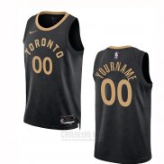 Camiseta Toronto Raptors Personalizada Ciudad 2022-23 Negro