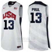 Camiseta USA 2012 Chris Paul #13 Blanco