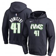 Sudaderas con Capucha Dirk Nowitzki Dallas Mavericks Azul 2019-20 Ciudad