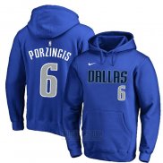 Sudaderas con Capucha Kristaps Porzingis Dallas Mavericks Azul2