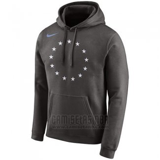 Sudaderas con Capucha Philadelphia 76ers Gris Ciudad