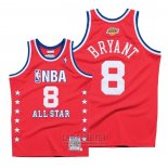 Camiseta All Star 2003 Kobe Bryant Autentico #8 Hardwood Classics Rojo
