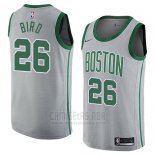 Camiseta Boston Celtics Jabari Bird #26 Ciudad 2018 Gris