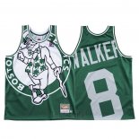 Camiseta Boston Celtics Kemba Walker #8 Mitchell & Ness Big Face Verde