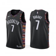 Camiseta Brooklyn Nets Kevin Durant #7 Ciudad Negro