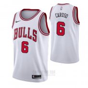 Camiseta Chicago Bulls Alex Caruso #6 Association 2021 Blanco