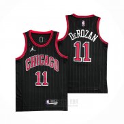 Camiseta Chicago Bulls DeMar DeRozan #11 Statement 2020-21 Negro