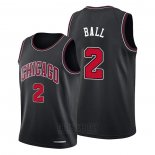 Camiseta Chicago Bulls Lonzo Ball #2 Statement 2021 Negro