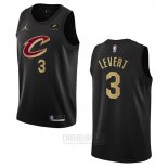 Camiseta Cleveland Cavaliers Caris Levert #3 Statement 2022-23 Negro