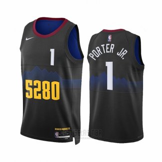 Camiseta Denver Nuggets Michael Porter JR. #1 Ciudad 2023-24 Negro