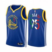 Camiseta Golden State Warriors Juan Toscano-Anderson #95 Icon Royal Special Mexico Edition Azul