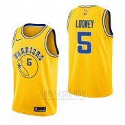 Camiseta Golden State Warriors Kevon Looney #5 Hardwood Classic 2018-19 Amarillo