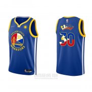 Camiseta Golden State Warriors Stephen Curry #30 Filipino Azul