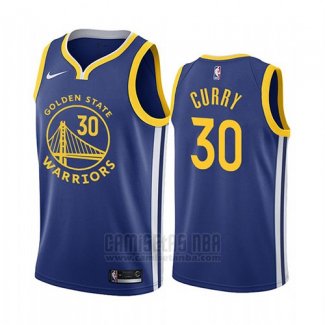 Camiseta Golden State Warriors Stephen Curry #30 Icon 2019-20 Azul