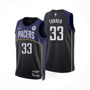 Camiseta Indiana Pacers Myles Turner #33 Ciudad 2022-23 Azul