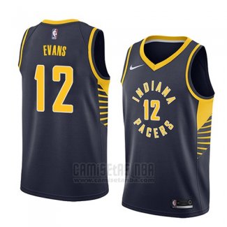 Camiseta Indiana Pacers Tyreke Evans #12 Icon 2018 Azul