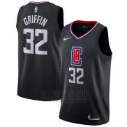 Camiseta Los Angeles Clippers Blake Griffin #32 Statement 2017-18 Negro