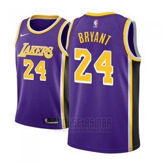 Camiseta Los Angeles Lakers Kobe Bryant #24 Statement 2018 Violeta