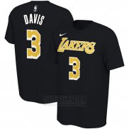Camiseta Manga Corta Anthony Davis Los Angeles Lakers 2019-20 Negro