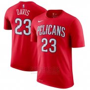 Camiseta Manga Corta Anthony Davis New Orleans Pelicans 2019 Rojo