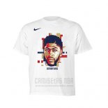 Camiseta Manga Corta Anthony Davis New Orleans Pelicans Blanco