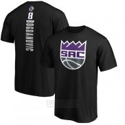 Camiseta Manga Corta Bogdan Bogdanovic Sacramento Kings Negro