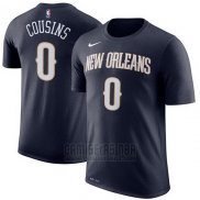 Camiseta Manga Corta Demarcus Cousins New Orleans Pelicans Azul Marino