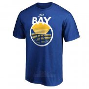 Camiseta Manga Corta Golden State Warriors 2019-20 Azul The Bay