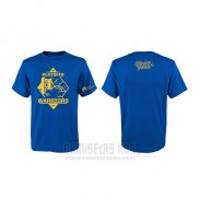 Camiseta Manga Corta Golden State Warriors Azul 2019 NBA Playoffs2