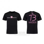 Camiseta Manga Corta James Harden Houston Rockets Negro Peppa Pig Cruzado