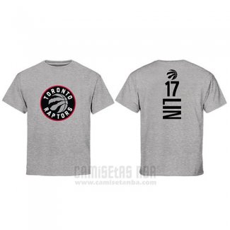 Camiseta Manga Corta Jeremy Lin Toronto Raptors Gris