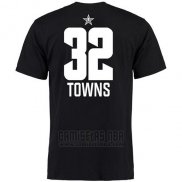 Camiseta Manga Corta Karl-Anthony Towns All Star 2019 Minnesota Timberwolves Negro