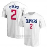 Camiseta Manga Corta Kawhi Leonard Los Angeles Clippers Blanco