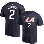 Camiseta Manga Corta Kawhi Leonard Los Angeles Clippers Ciudad Azul