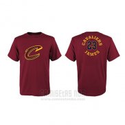 Camiseta Manga Corta Lebron James Cleveland Cavaliers Rojo