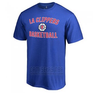 Camiseta Manga Corta Los Angeles Clippers Azul4