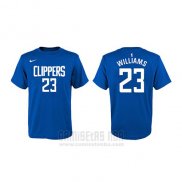 Camiseta Manga Corta Lou Williams Los Angeles Clippers Azul