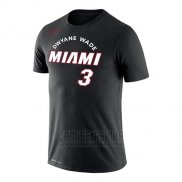 Camiseta Manga Corta Miami Heat Dwyane Wade Negro