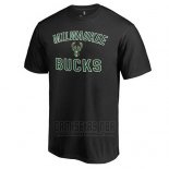 Camiseta Manga Corta Milwaukee Bucks Negro4