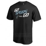 Camiseta Manga Corta San Antonio Spurs Negro 2018 NBA Playoffs Slogan