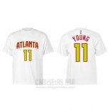 Camiseta Manga Corta Trae Young Atlanta Hawks Blanco2