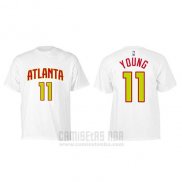 Camiseta Manga Corta Trae Young Atlanta Hawks Blanco2