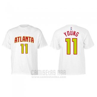 Camiseta Manga Corta Trae Young Atlanta Hawks Blanco2