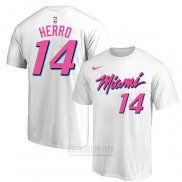 Camiseta Manga Corta Tyler Herro Miami Heat 2019-20 Blanco