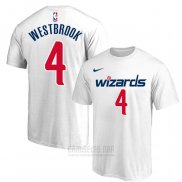 Camiseta Manga Corta Washington Wizards Russell Westbrook Blanco