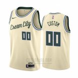 Camiseta Milwaukee Bucks Personalizada Ciudad Crema