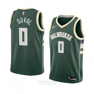 Camiseta Milwaukee Bucks Trevon Duval #0 Icon 2018 Verde