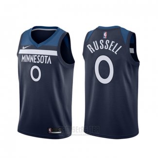 Camiseta Minnesota Timberwolves D'angelo Russell #0 Icon Azul