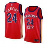 Camiseta New Orleans Pelicans Jordan Hawkins #24 Statement 2023-24 Rojo