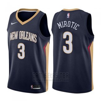 Camiseta New Orleans Pelicans Nikola Mirotic #3 Icon 2017-18 Azul